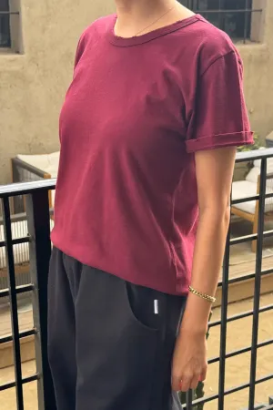 Vintage Boy Tee (Burgundy)