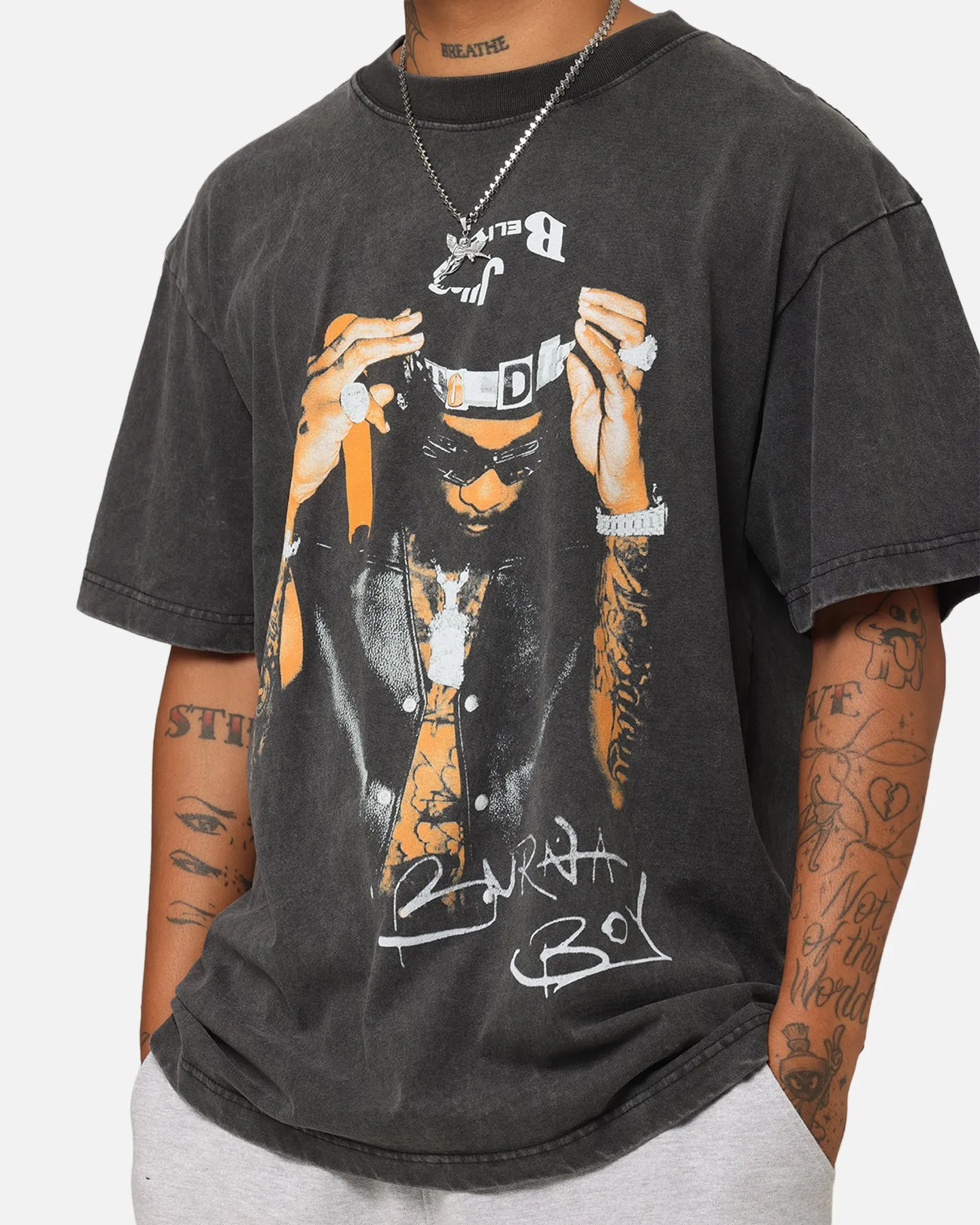Warner Music Burna Boy T-Shirt Black