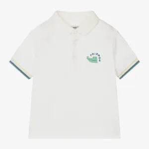 White Animal Friends Polo