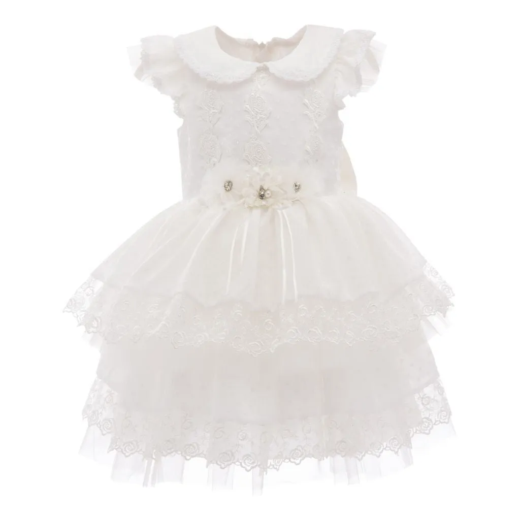 White Belvale Embroidered Dress