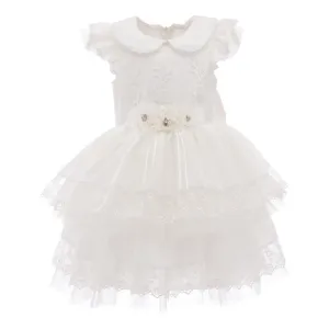 White Belvale Embroidered Dress
