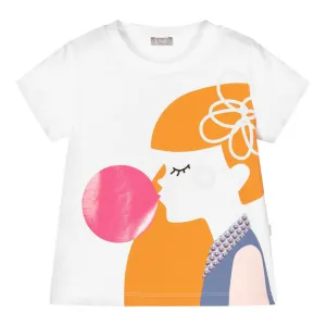 White Bubblegum Graphic T-Shirt