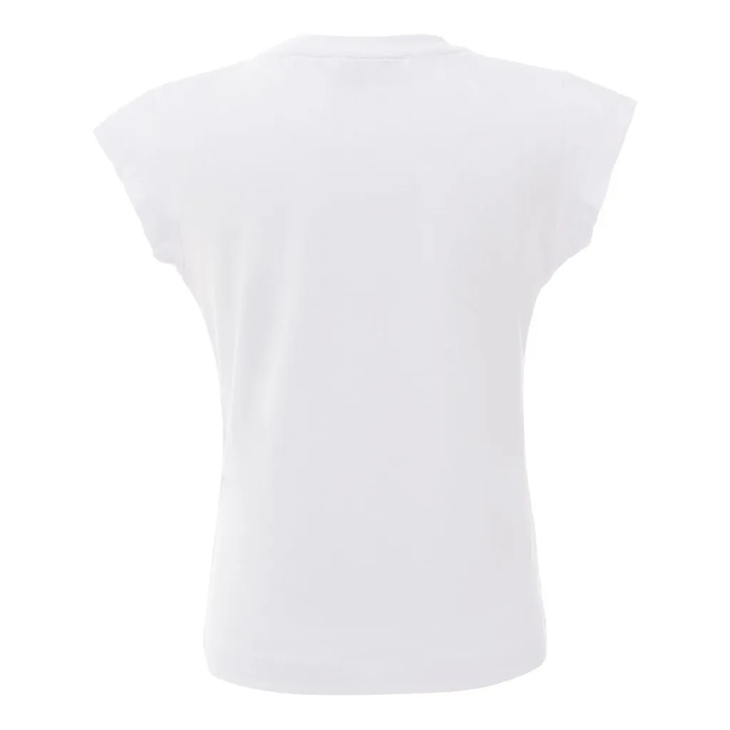 White Gold Butterfly Graphic T-Shirt