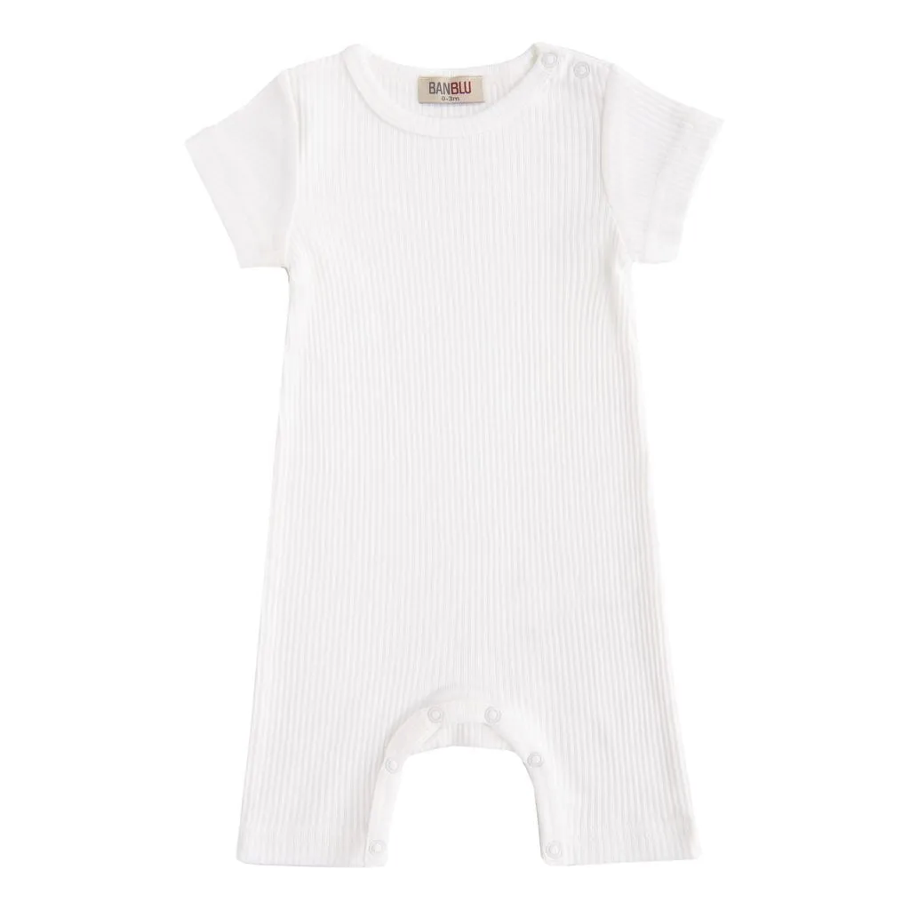 White Modal Romper