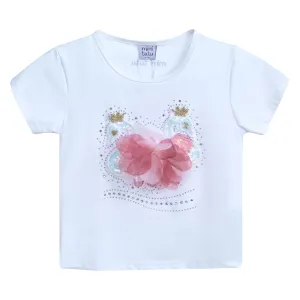 White Swan Applique T-Shirt
