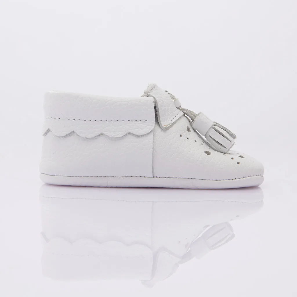 White Tassel Booties
