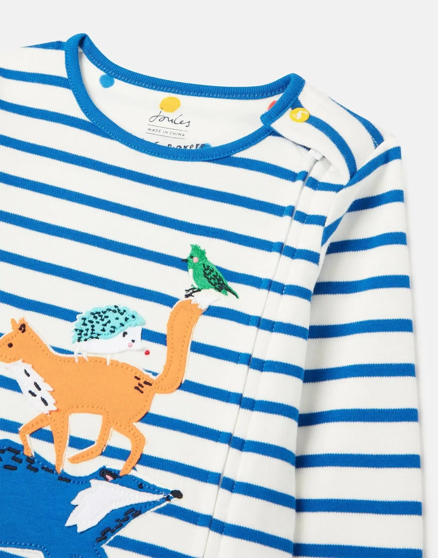 Winfield Organically Grown Cotton Artwork Romper | Joules