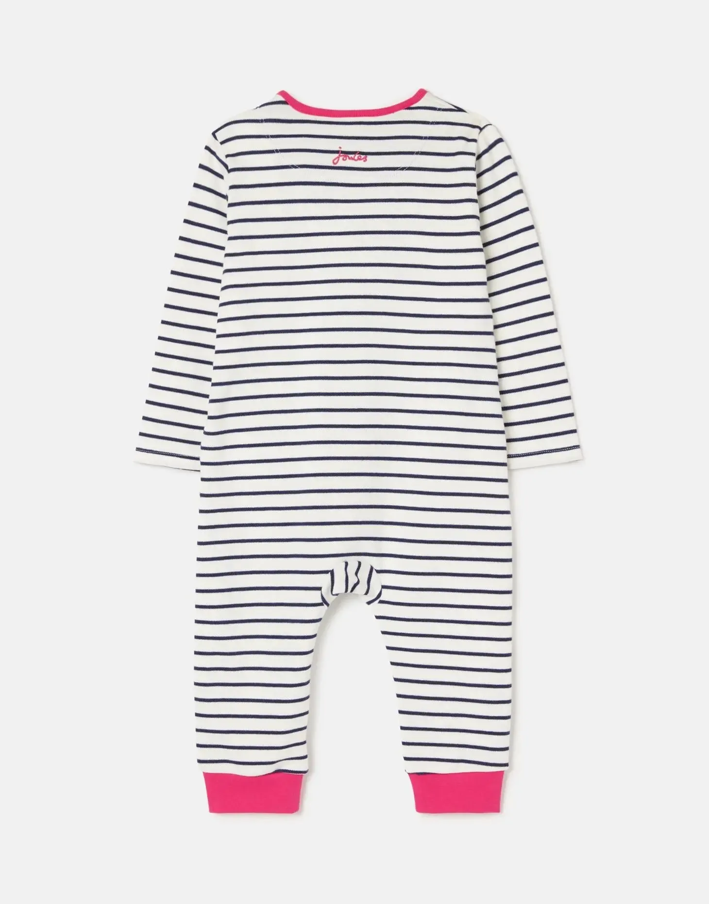 Winfield Organically Grown Cotton Artwork Romper - Stripe | Joules