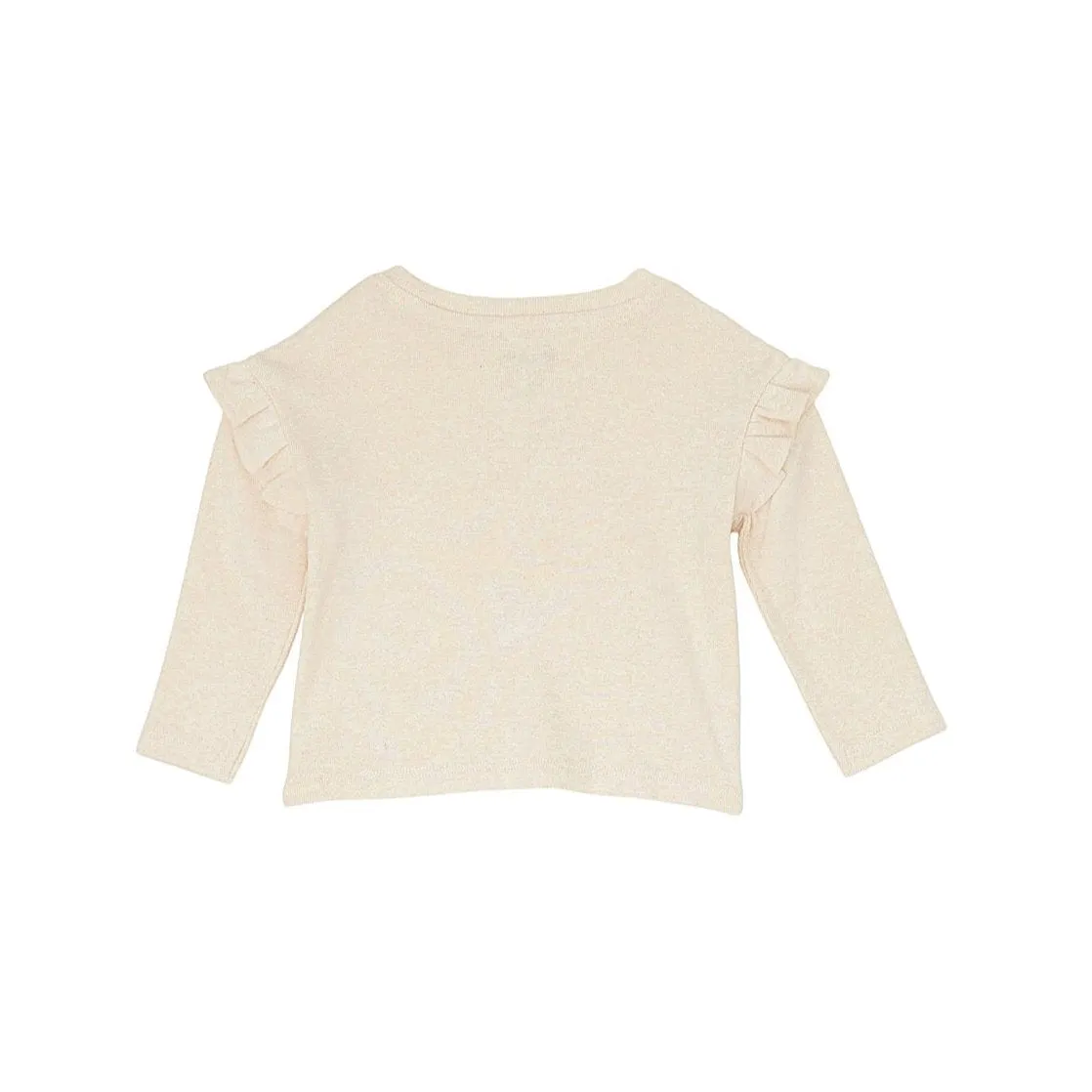 Wrangler Baby / Girl's Long Sleeve Ruffle Shoulder Graphic Tee