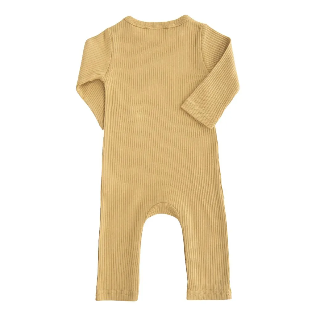 Yellow Biscotti LS Modal Romper