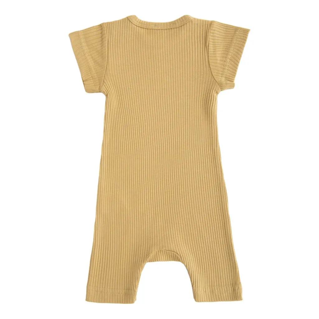 Yellow Biscotti Modal Romper