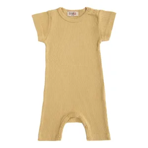 Yellow Biscotti Modal Romper