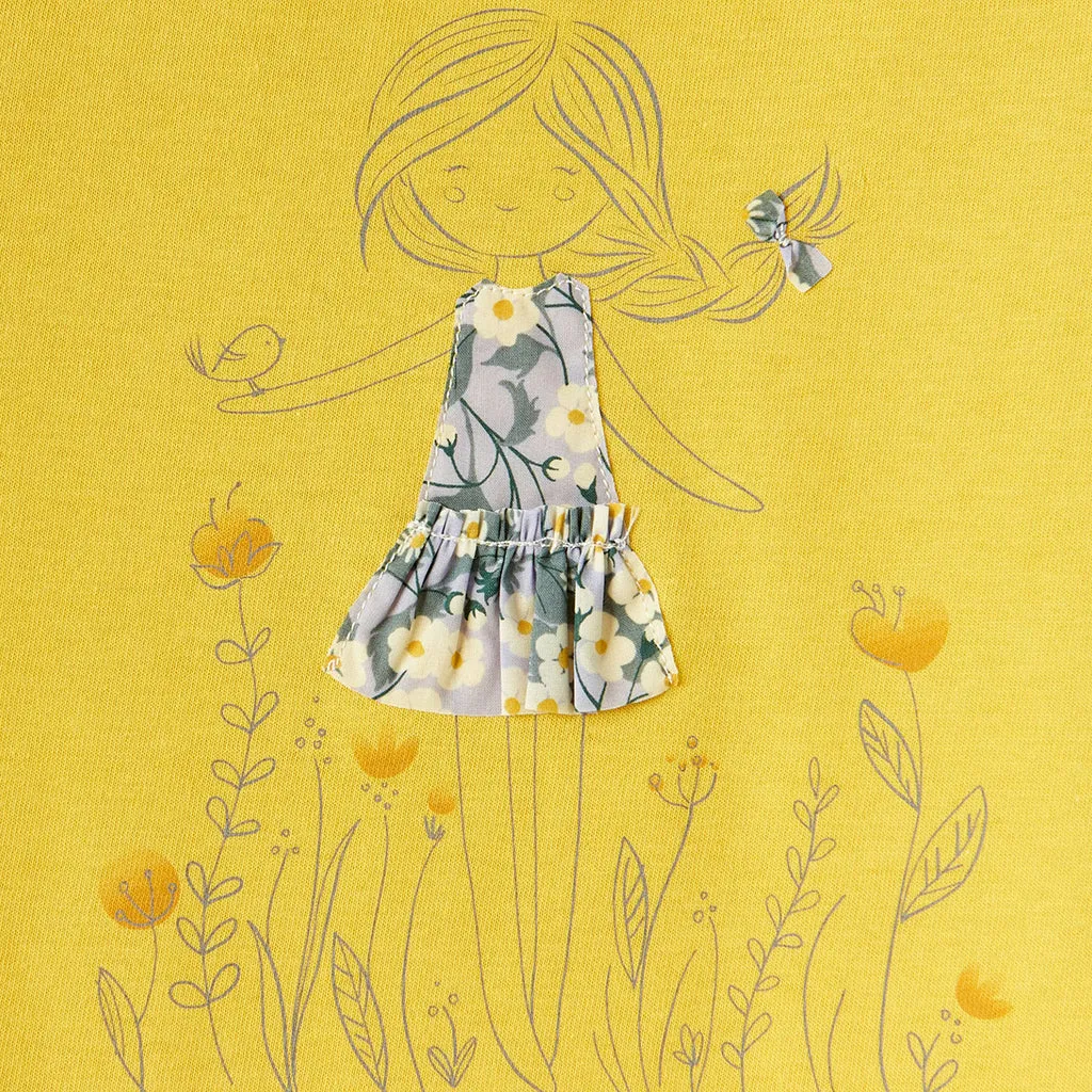 Yellow Girl Graphic T-Shirt