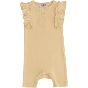 Yellow Mustard Ruffle Modal Shortie