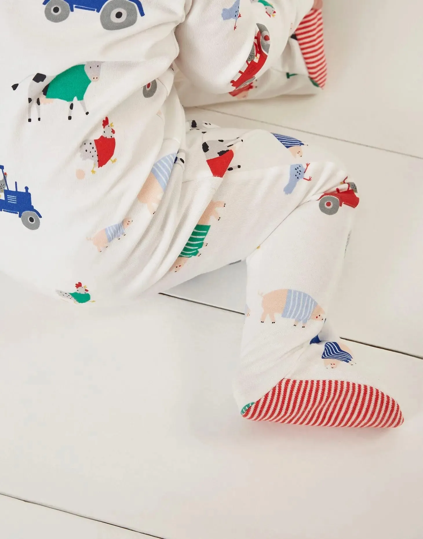 Ziggy Organically Grown Cotton Printed Babygrow | Joules