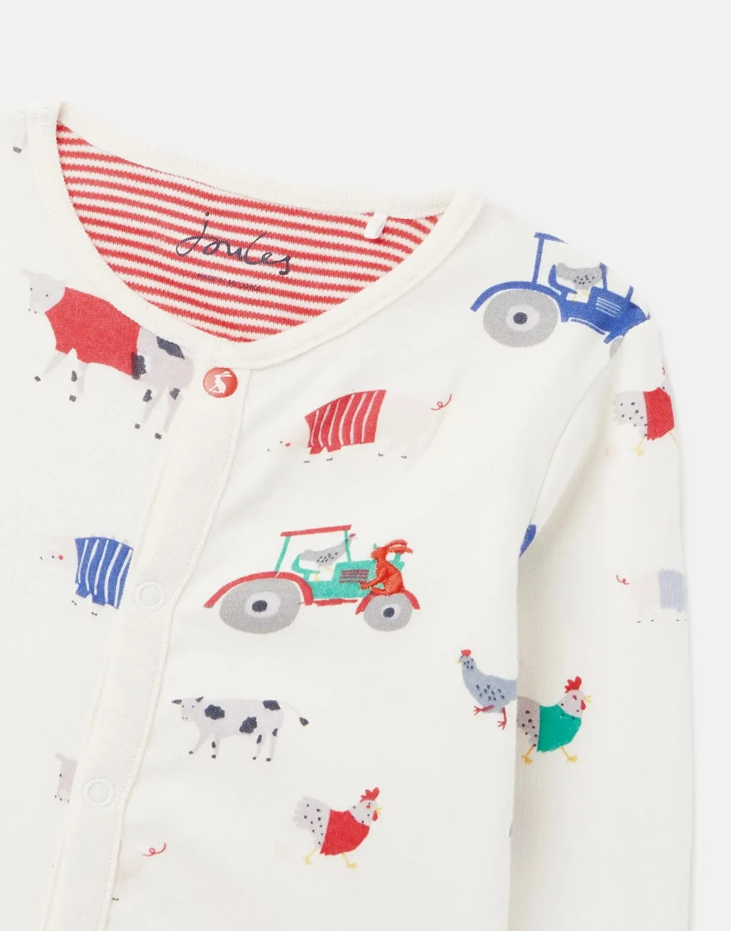 Ziggy Organically Grown Cotton Printed Babygrow | Joules