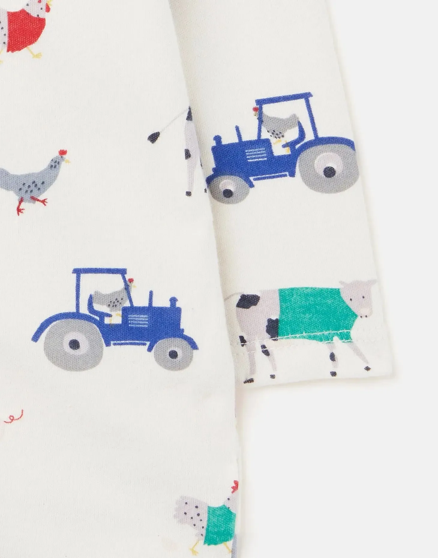 Ziggy Organically Grown Cotton Printed Babygrow | Joules