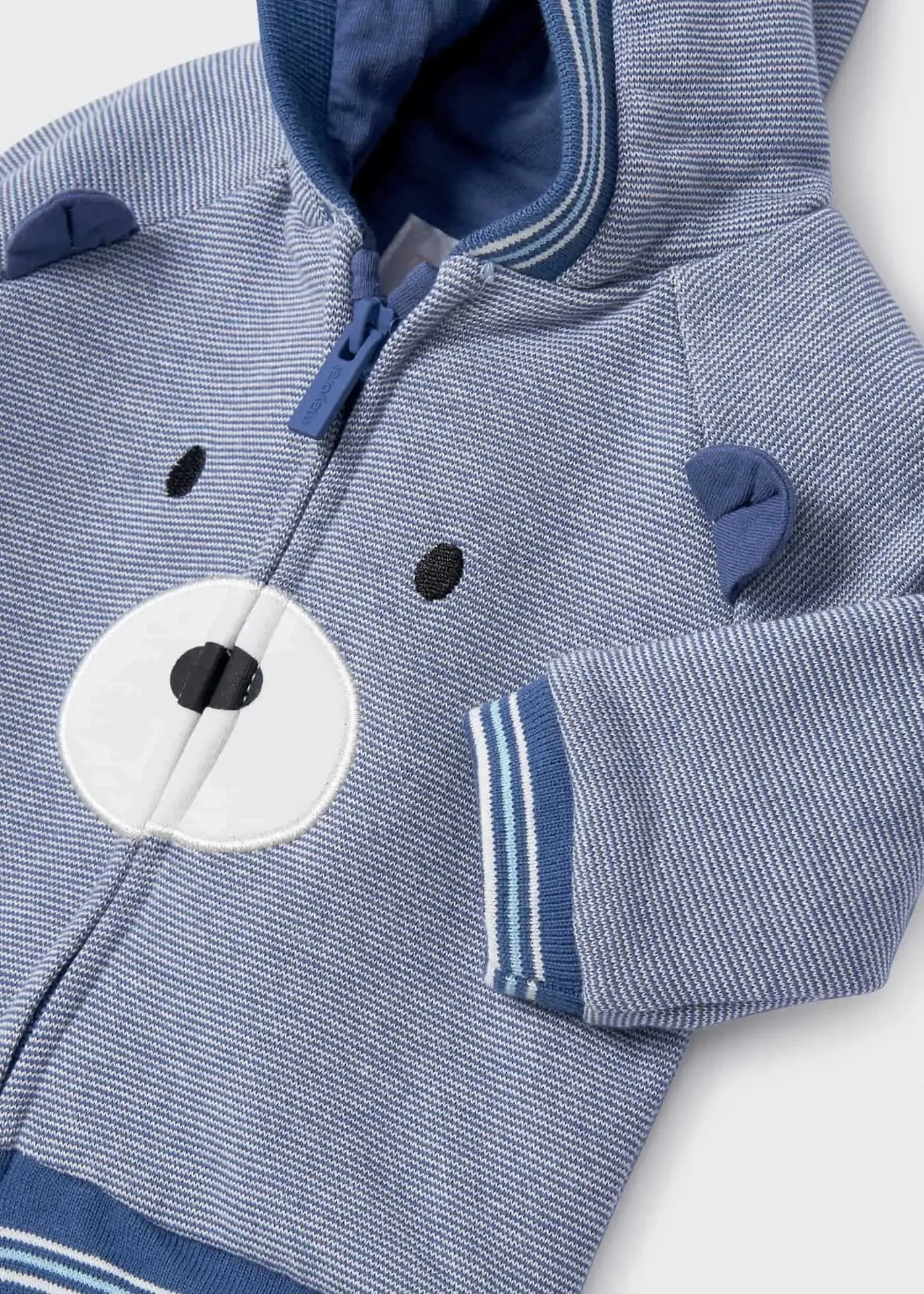 Zip Up Sweatshirt With Hoodie Newborn Boy | Mayoral