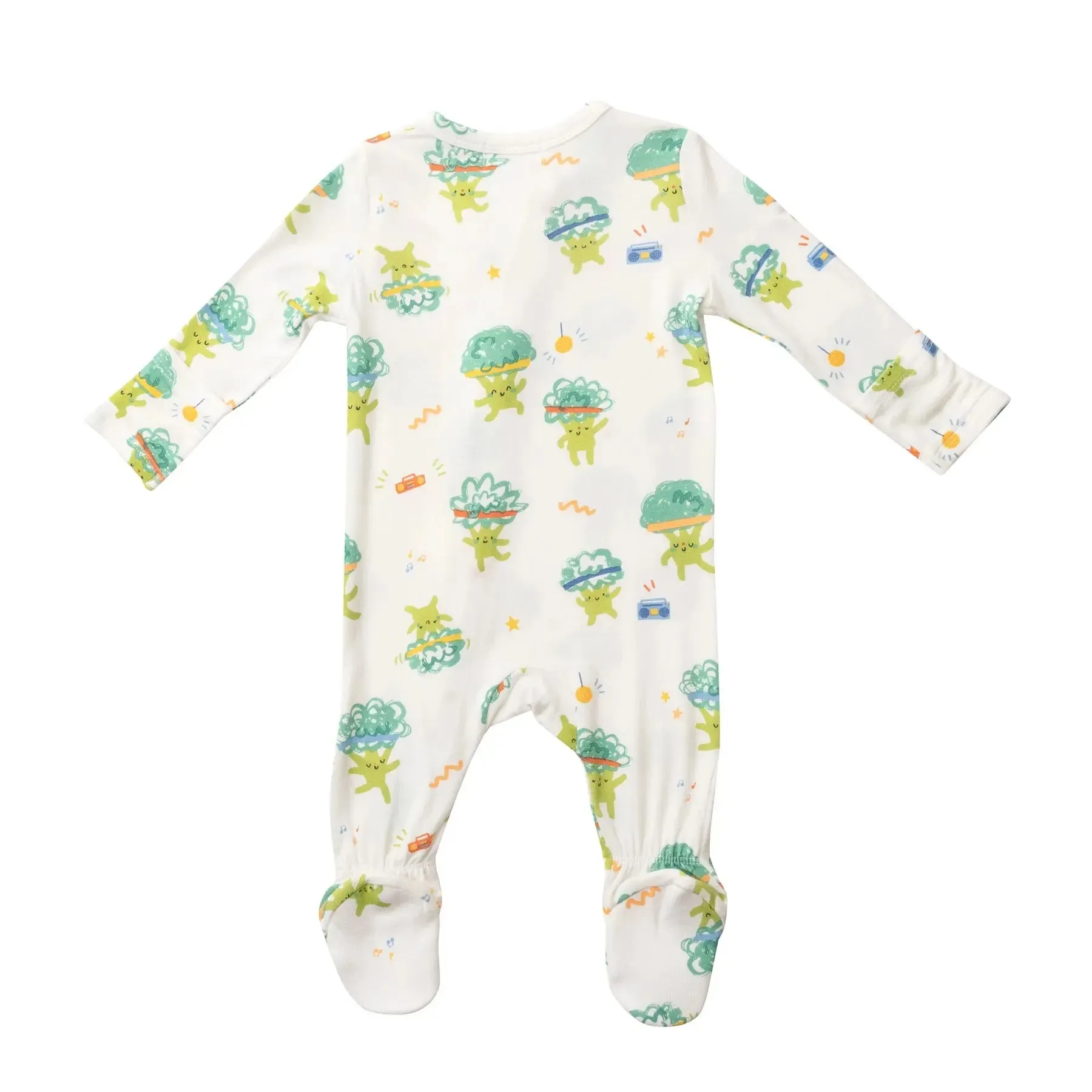 Zipper Footie - Broccoli Party | Angel Dear