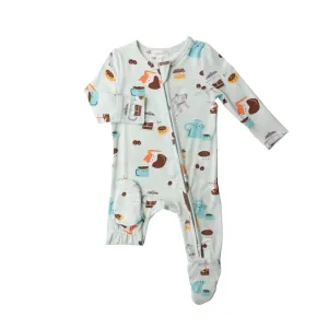 Zipper Footie - Coffee | Angel Dear