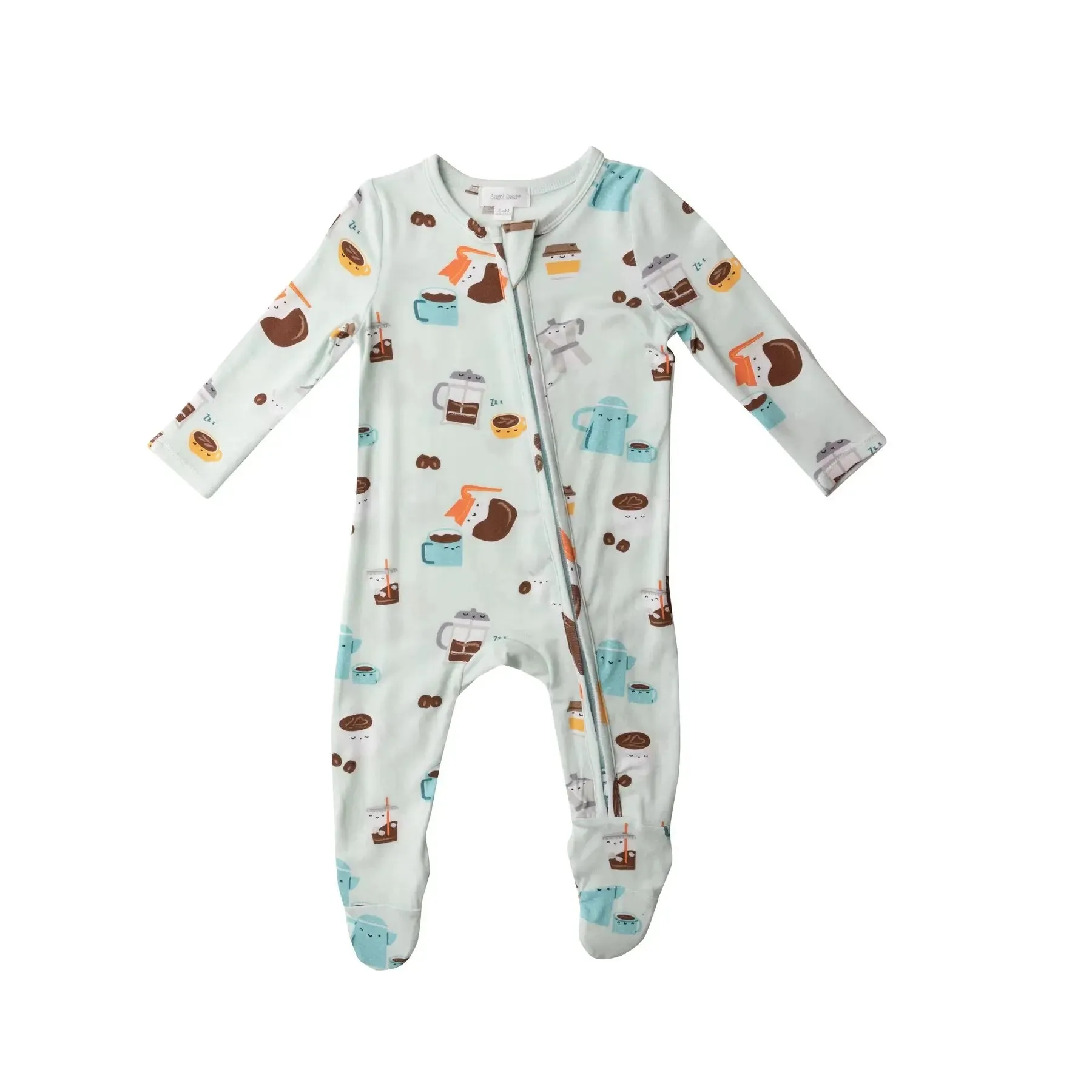 Zipper Footie - Coffee | Angel Dear