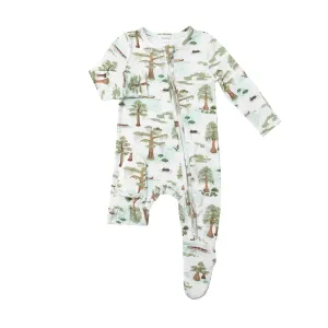 Zipper Footie - Cypress Trees | Angel Dear