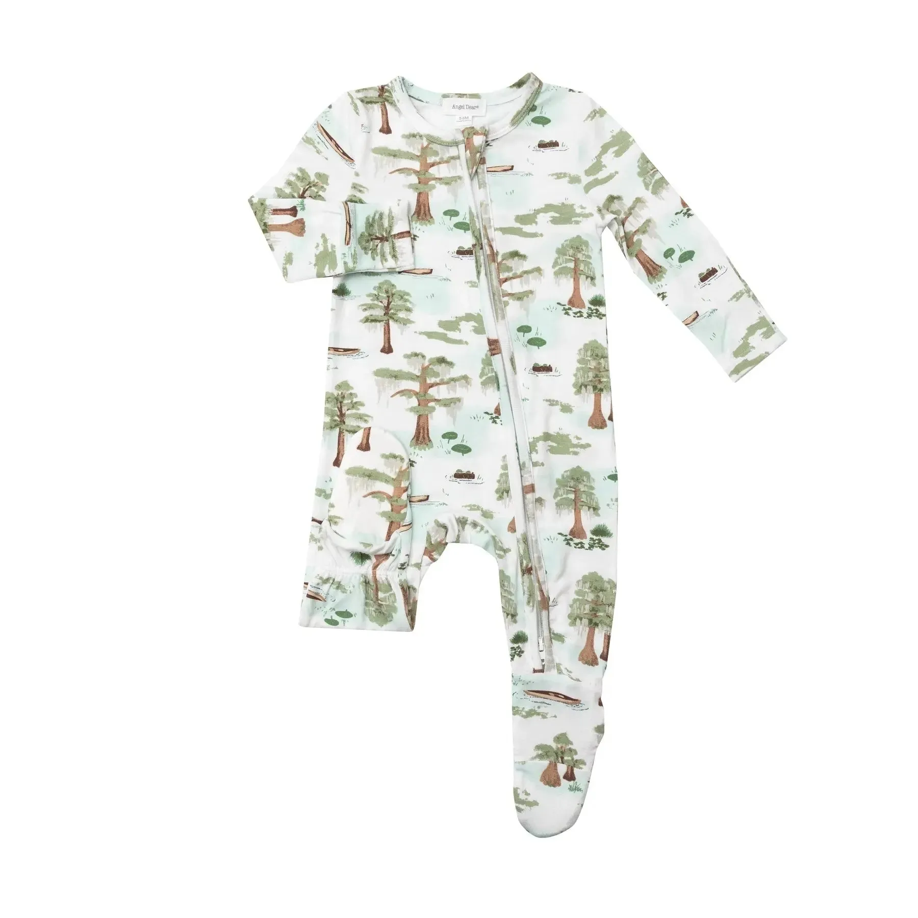 Zipper Footie - Cypress Trees | Angel Dear