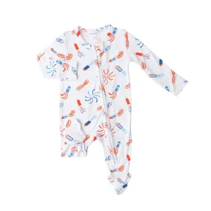 Zipper Footie - Firecrackers | Angel Dear