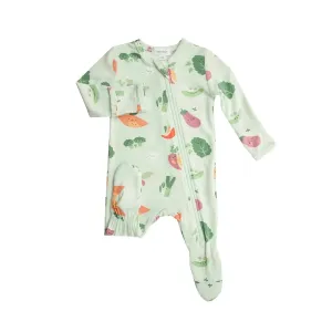 Zipper Footie - Veggie Family | Angel Dear